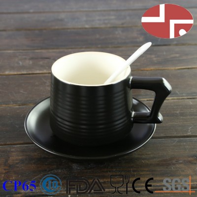 Ceramic professional manufacturer cup and saucer for tea