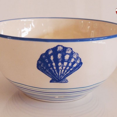 Ceramic ocean series round salad noodle rice dessert bowl