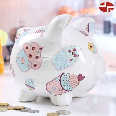 Large Money Saving Piggy Bank,Premium Ceramic, Coin Bank