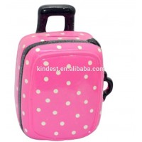 Luggage money box , Ceramic luggage piggy bank container for birthday gift