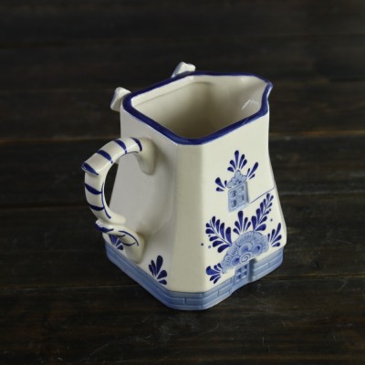 Hot sale blue branch lotus ceramic pot porcelain small vase for hall decoration